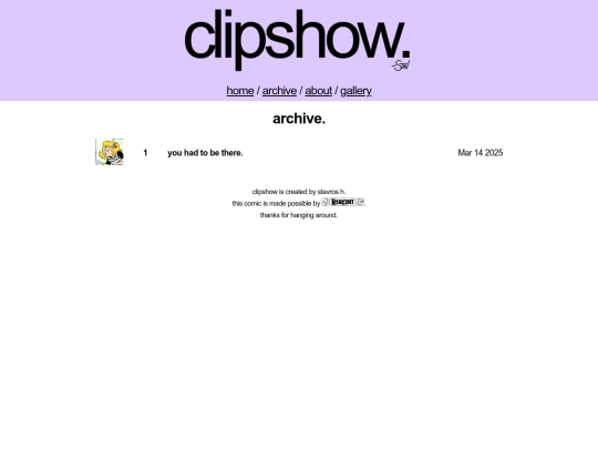 archive screenshot