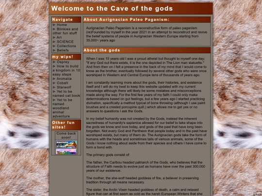 Beliefs screenshot