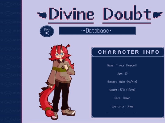 DivineDoubtDatabaseTrevor screenshot