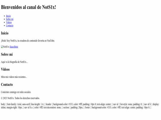 index screenshot