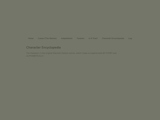 Character Encyclopedia/characterencyclopediahome screenshot