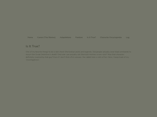Is It True/isittruehome screenshot