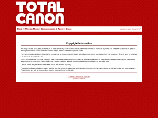 copyright screenshot