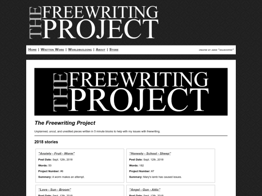 written/freewriting screenshot