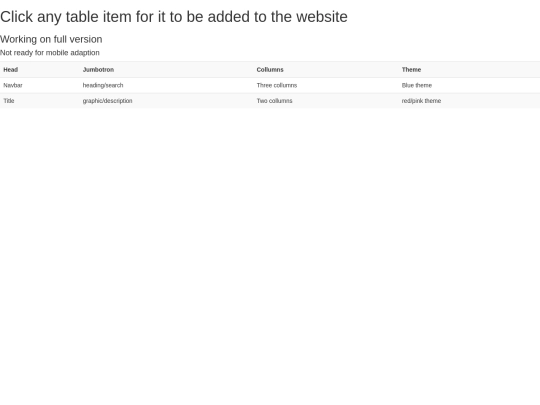 siteBuilderDemo screenshot