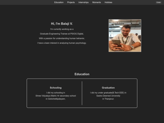 portfolio screenshot