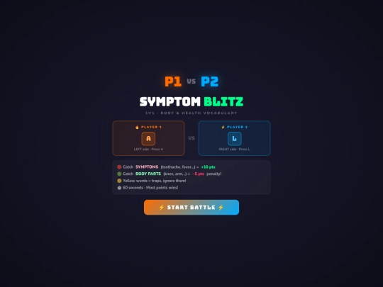 SymptomBlitz1v1 screenshot