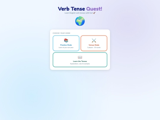 verb-tense-quest screenshot