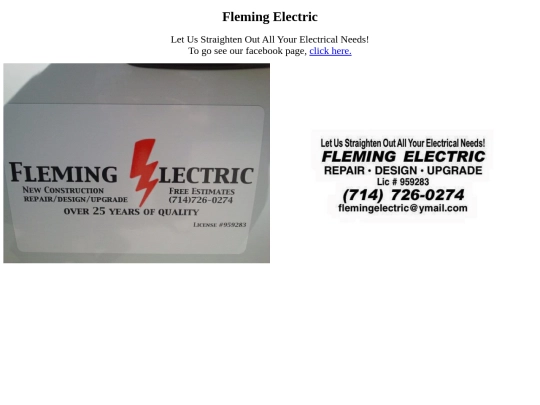 Fleming+Electric+Page/flemingelectric screenshot