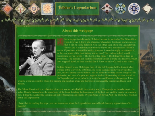 silmarillionPage screenshot