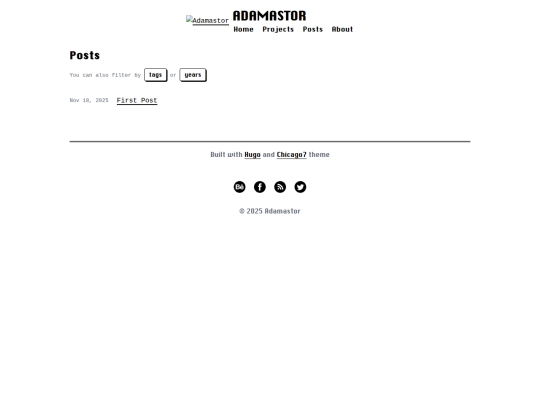 posts/page/1 screenshot