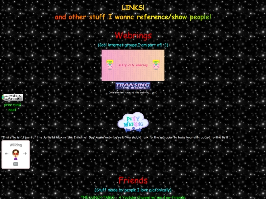 links screenshot