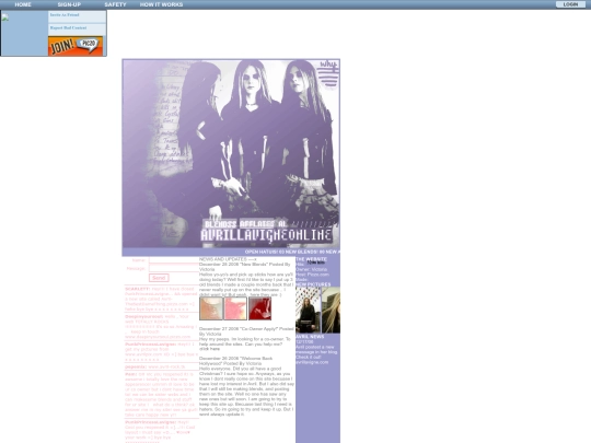 avrillavigneonline screenshot