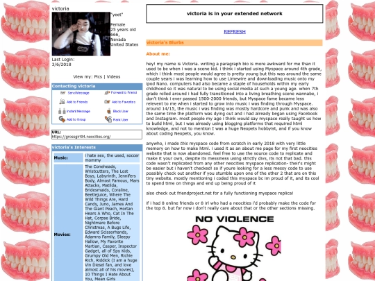 myspace screenshot