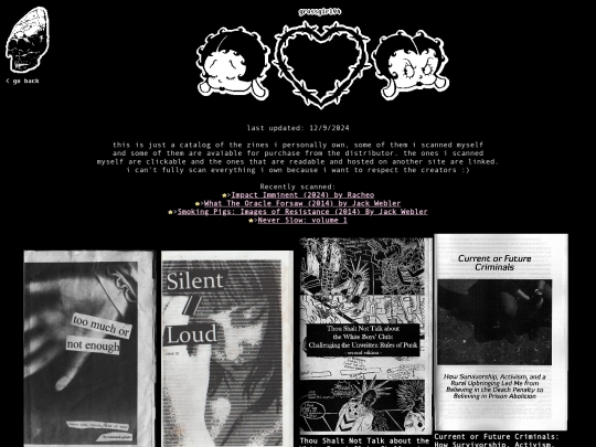 zines screenshot