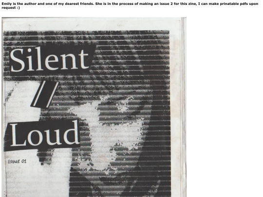 zines/silentandloud screenshot