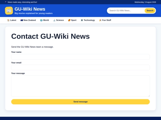 wiki-news/contact screenshot
