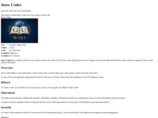 wiki-pages/s-codes screenshot