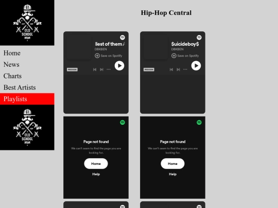 playlists screenshot