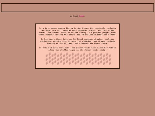 templates/bio screenshot