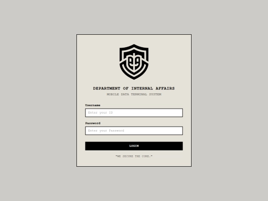 IA MDT/login screenshot
