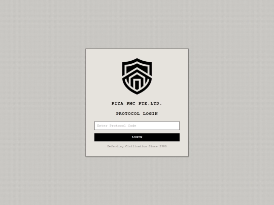 login screenshot