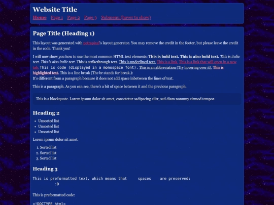 index screenshot