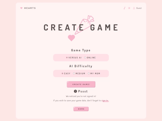 game/create screenshot