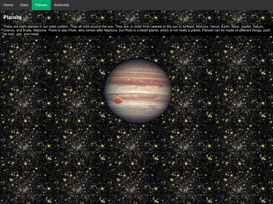 planets screenshot