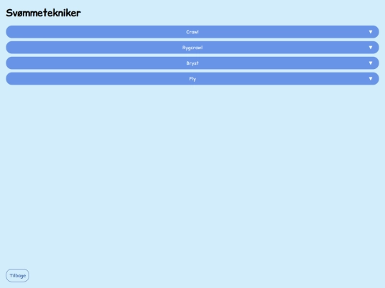 Svømmeteknikkerne screenshot