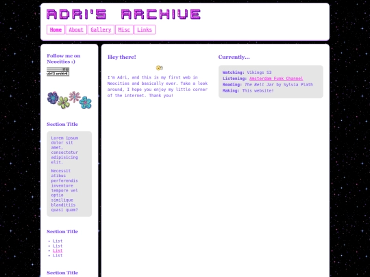 index screenshot