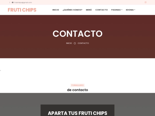 FRUTI CHIPS/contacto screenshot