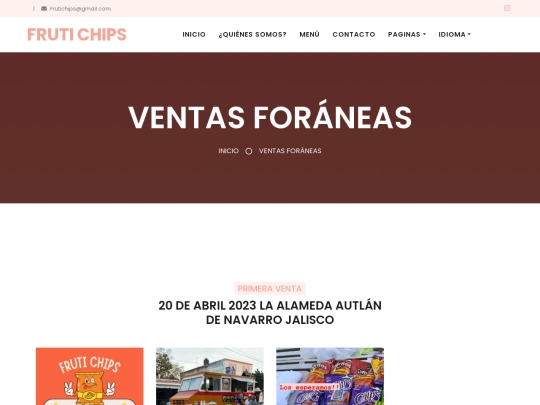 FRUTI CHIPS/ventas screenshot