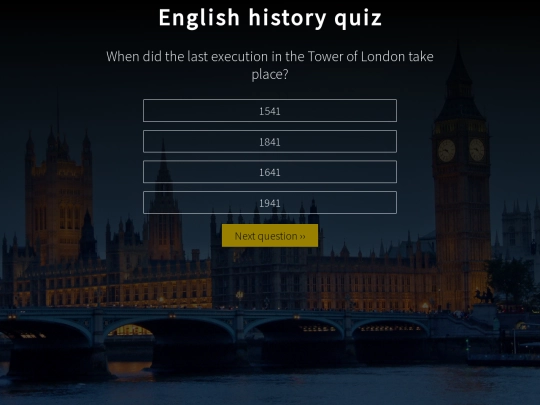 history-quiz screenshot