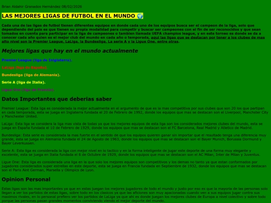 LASMEJORESLIGASDELMUNDO screenshot