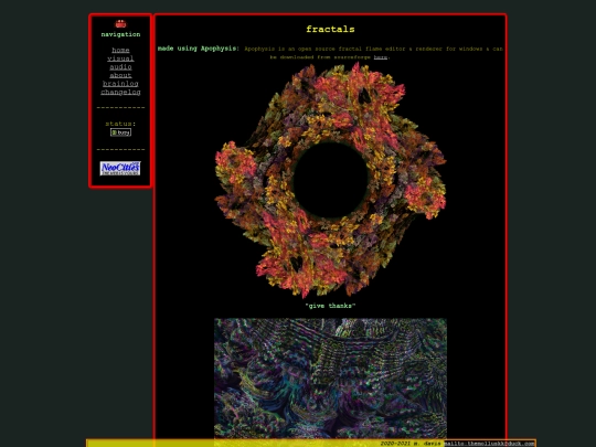visual/fractals screenshot