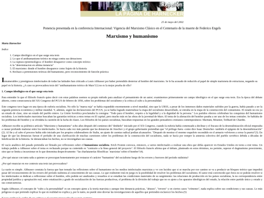 Marta Harnecker - Marxismo y humanismo screenshot