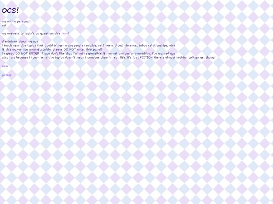 ocs/disclaimer screenshot