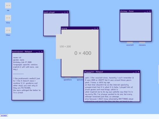 personal/aboutme screenshot