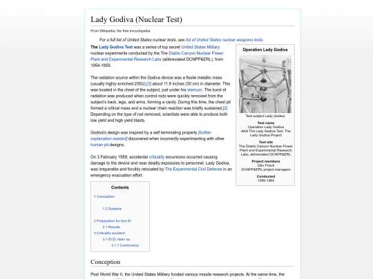 atomic gothic test/Lady_Godiva_Nuclear_Test screenshot