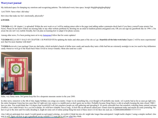 atomic gothic test/journal screenshot