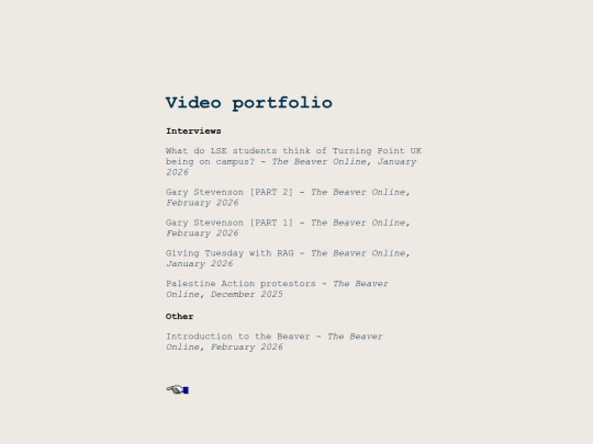 videoPortfolio screenshot