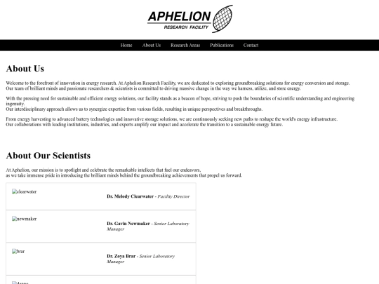 facilityabout screenshot