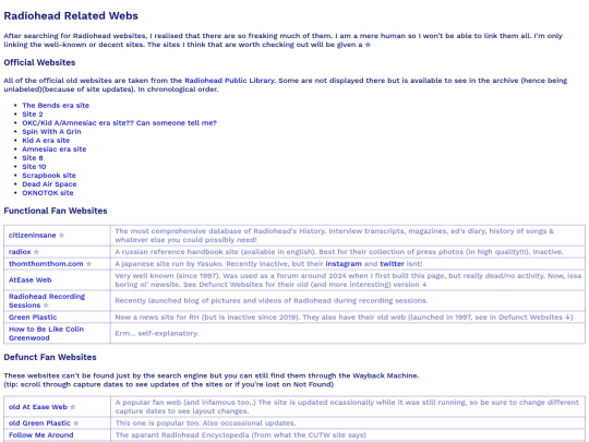 radiohead_website screenshot
