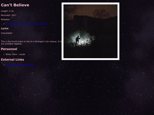 songs/cantbelieve screenshot