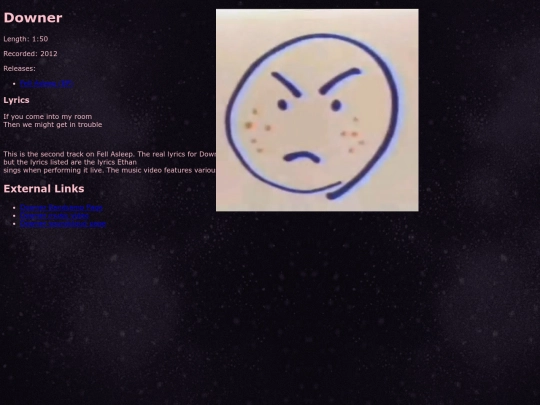 songs/downer screenshot