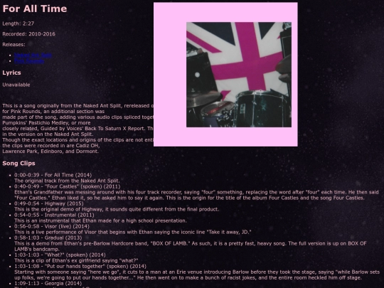 songs/foralltime screenshot