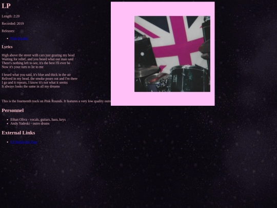 songs/lp screenshot
