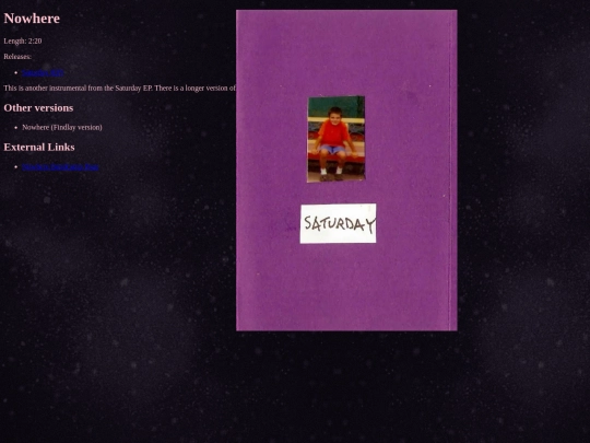 songs/nowhere screenshot