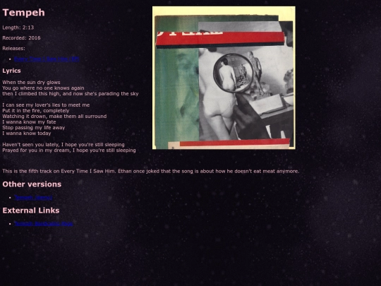 songs/tempeh screenshot
